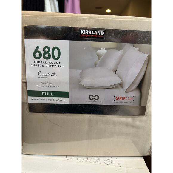 KIRKLAND Signature Other - Full 6 piece sheet set